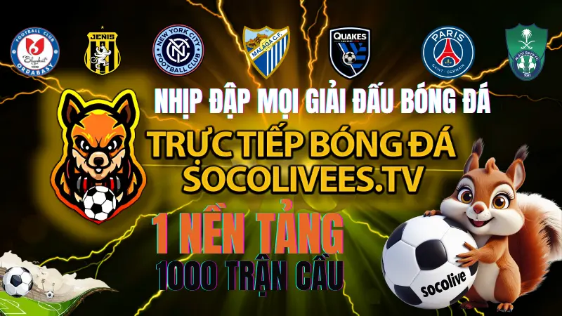 Socolive - Trực Tiếp Bóng Đá Nhiều Giải Đấu Từ Nội Địa Đến Quốc Tế
